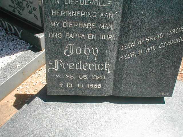 ? John Frederick 1920-1988