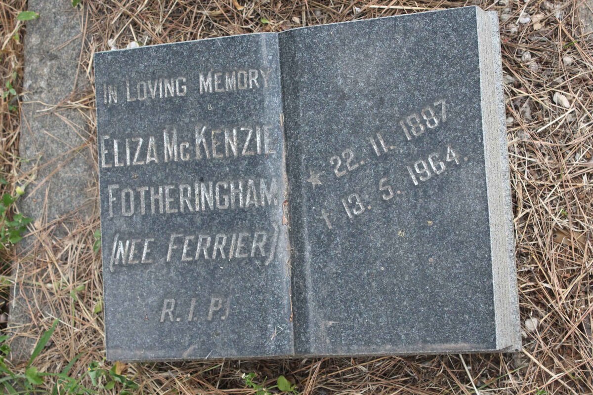 FOTHERINGHAM Eliza McKenzie nee FERRIER 1887-1964