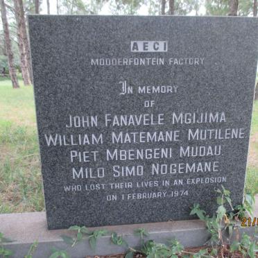 MGIJIMA :: MUTILENE ::  MUDAU :: NOGEMANE