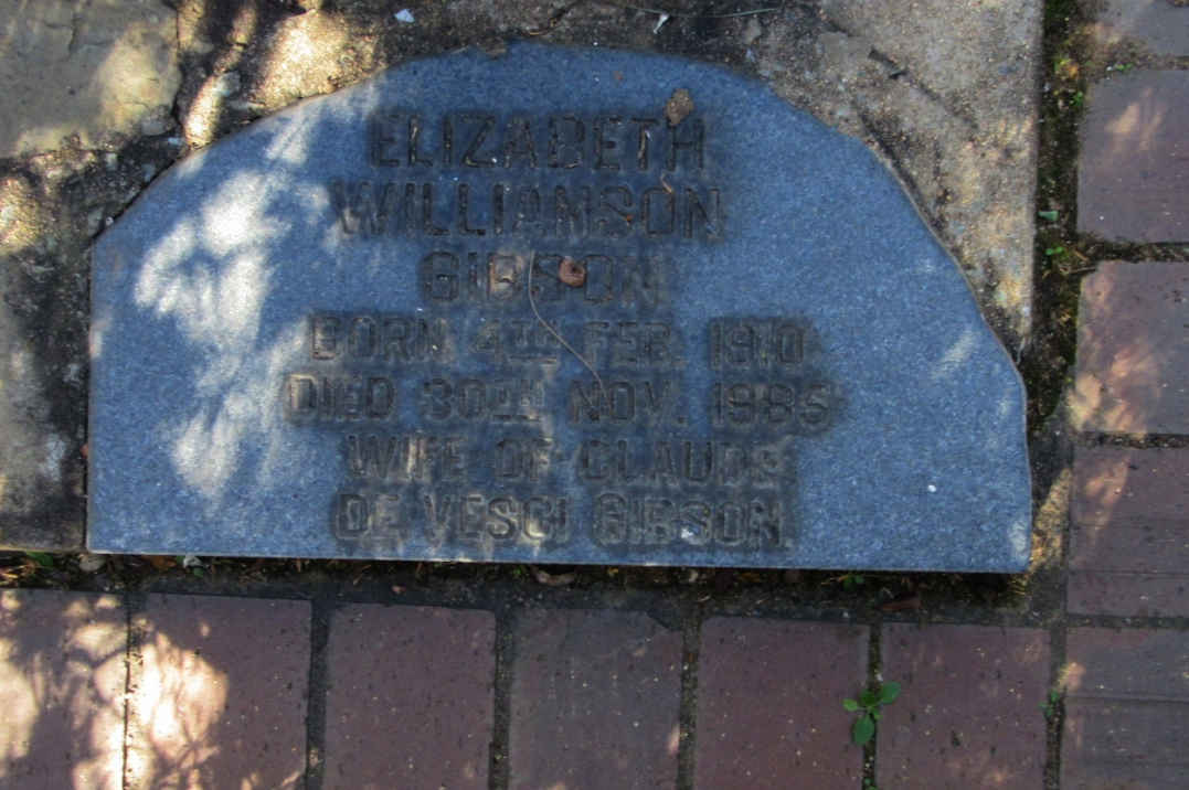 GIBSON Elizabeth Williamson 1910-1985