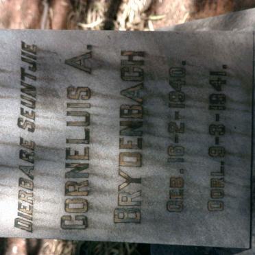 BRYDENBACH Cornelius A. 1940-1941