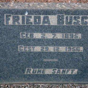 BUSCH Frieda 1895-1956