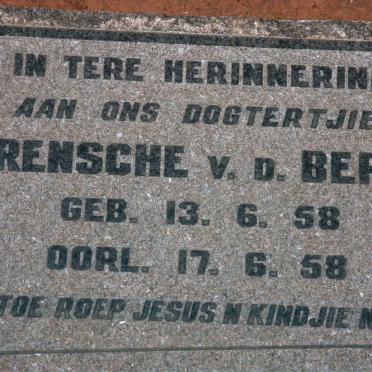 BERG Renche, v.d. 1958-1958