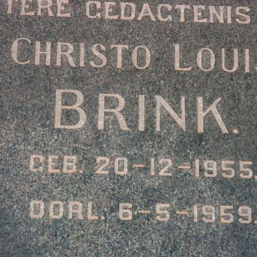 BRINK Christo Louis 1955-1959