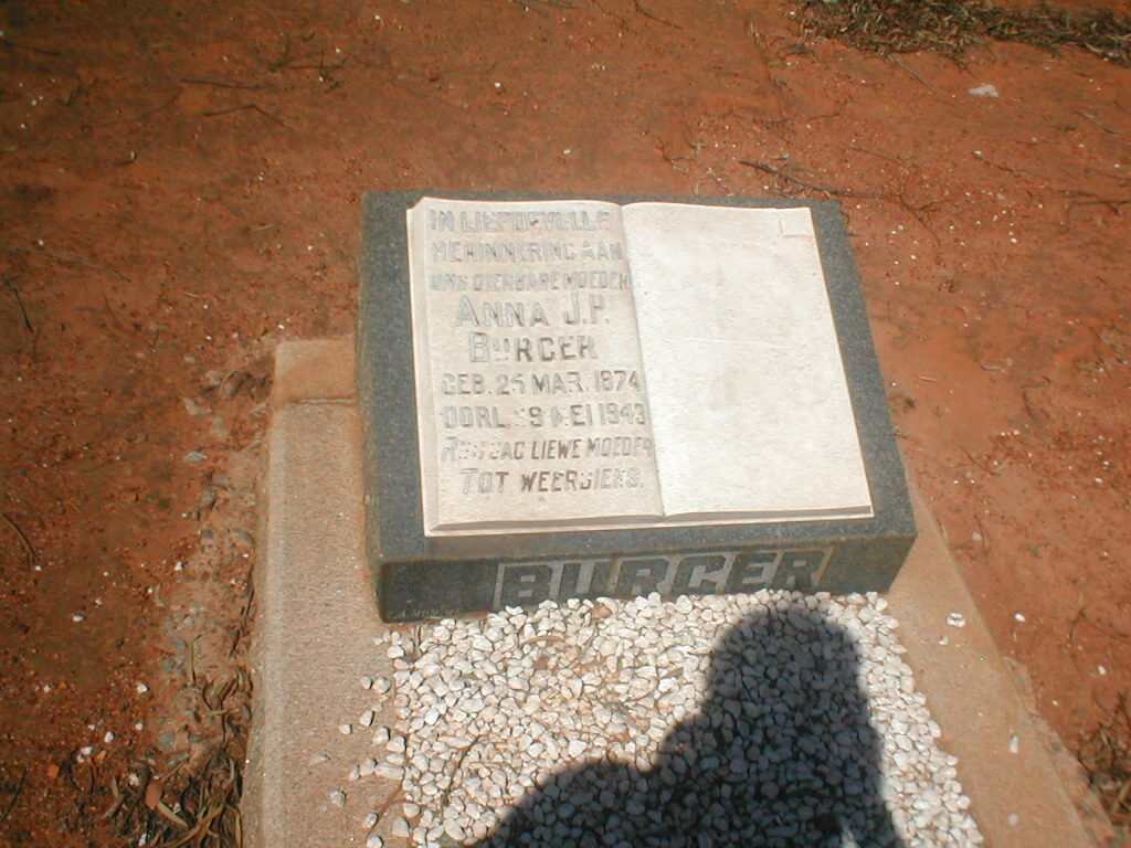 BURGER Anna J.P. 1874-1943