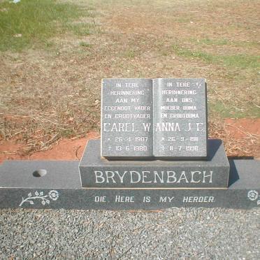 BRYDENBACH Carel W. 1907-1980 &amp; Anna J.C. 1911-1998