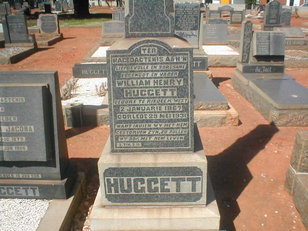 HUGGETT William Henry 1867-1931