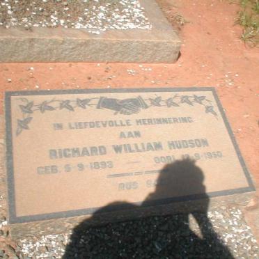 HUDSON Richard William 1893-1950