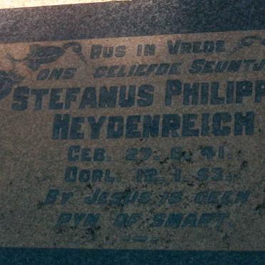 HEYDENREICH Stefanus Philippus 1941-1953