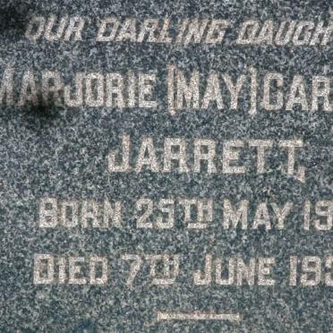 JARRETT Marjorie Carnell 1931-1933