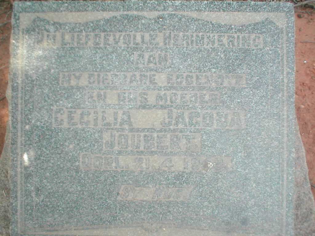 JOUBERT Cecilia Jacoba -1949