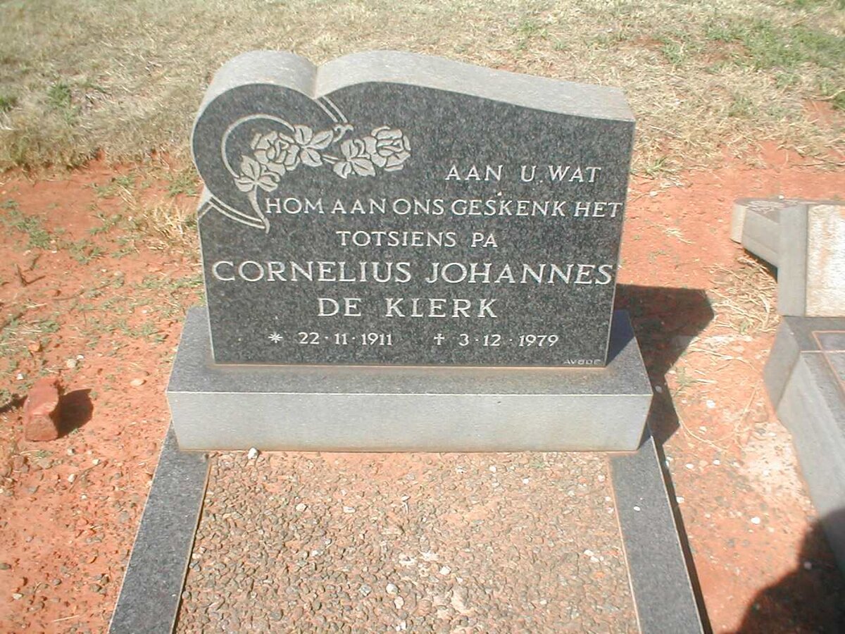 KLERK Cornelius Johannes, de 1911-1979