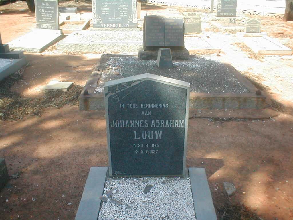 LOUW Johannes Abraham 1875-1937