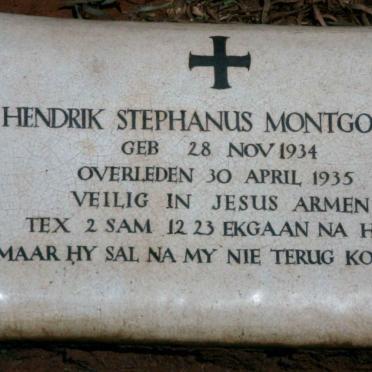 MONTGOMERY Hendrik Stephanus 1934-1935