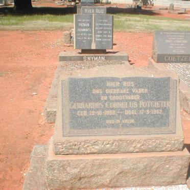 POTGIETER Gerhardus Cornelius 1868-1952