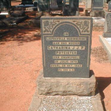 POTGIETER Catharina J.J.P., geb. SWANEPOEL  1879-1943