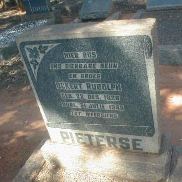 PIETERSE Ockert Rudolph 1928-1949
