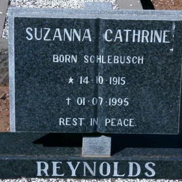 REYNOLDS Suzanna Cathrine nee SCHLEBUSCH 1915-1995