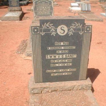 SANDT S.W.W., van der 1880-1947