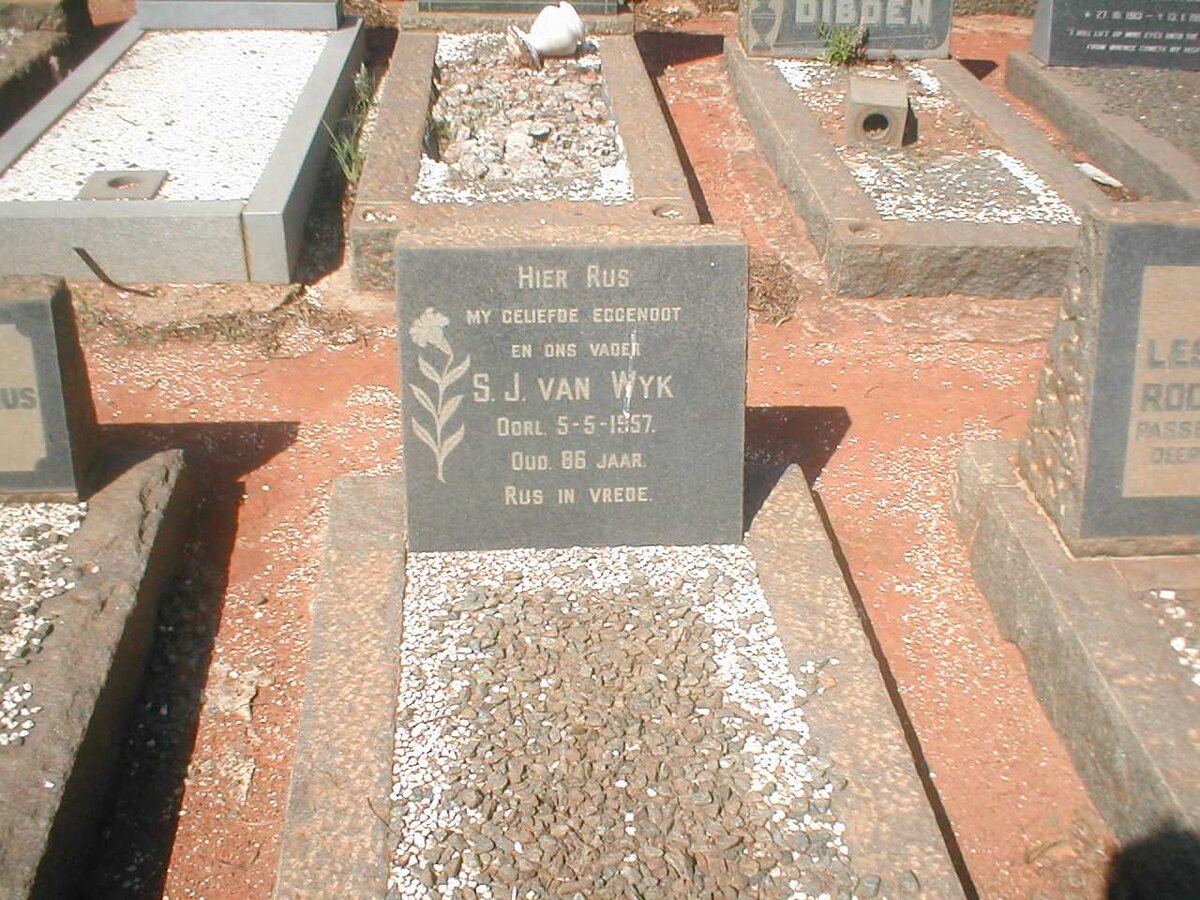 WYK S.J., van 1871-1957