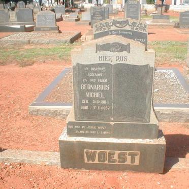 WOEST Bernardus Michiel 1884-1957