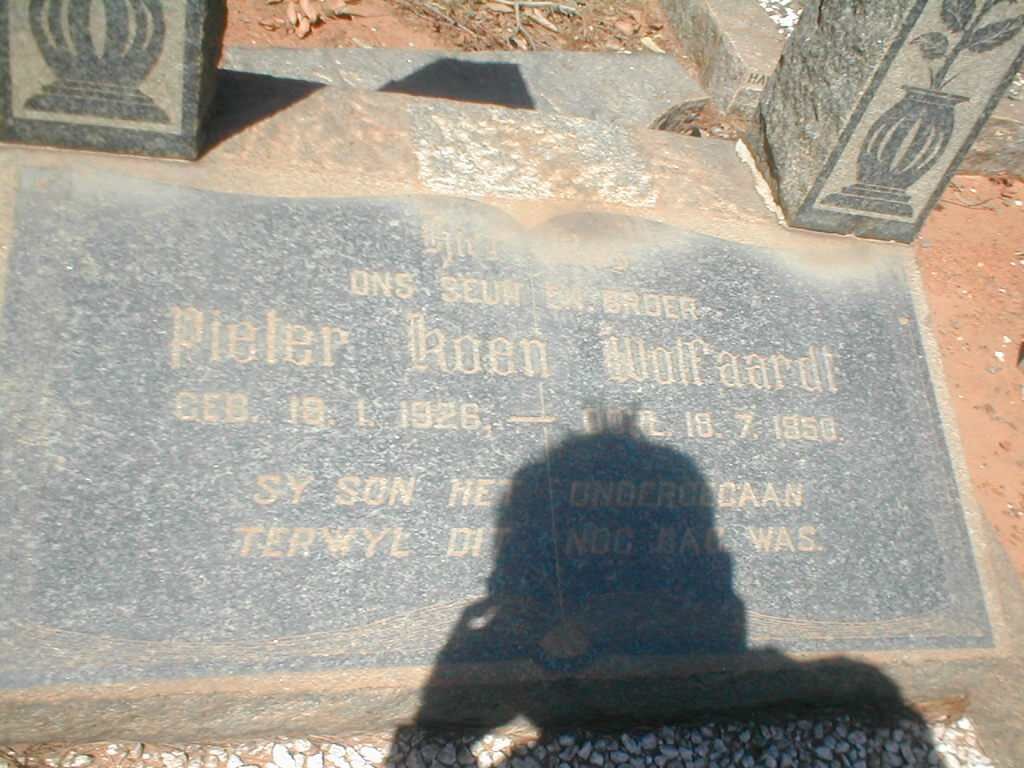 WOLFAARDT Pieter Koen 1926-1950