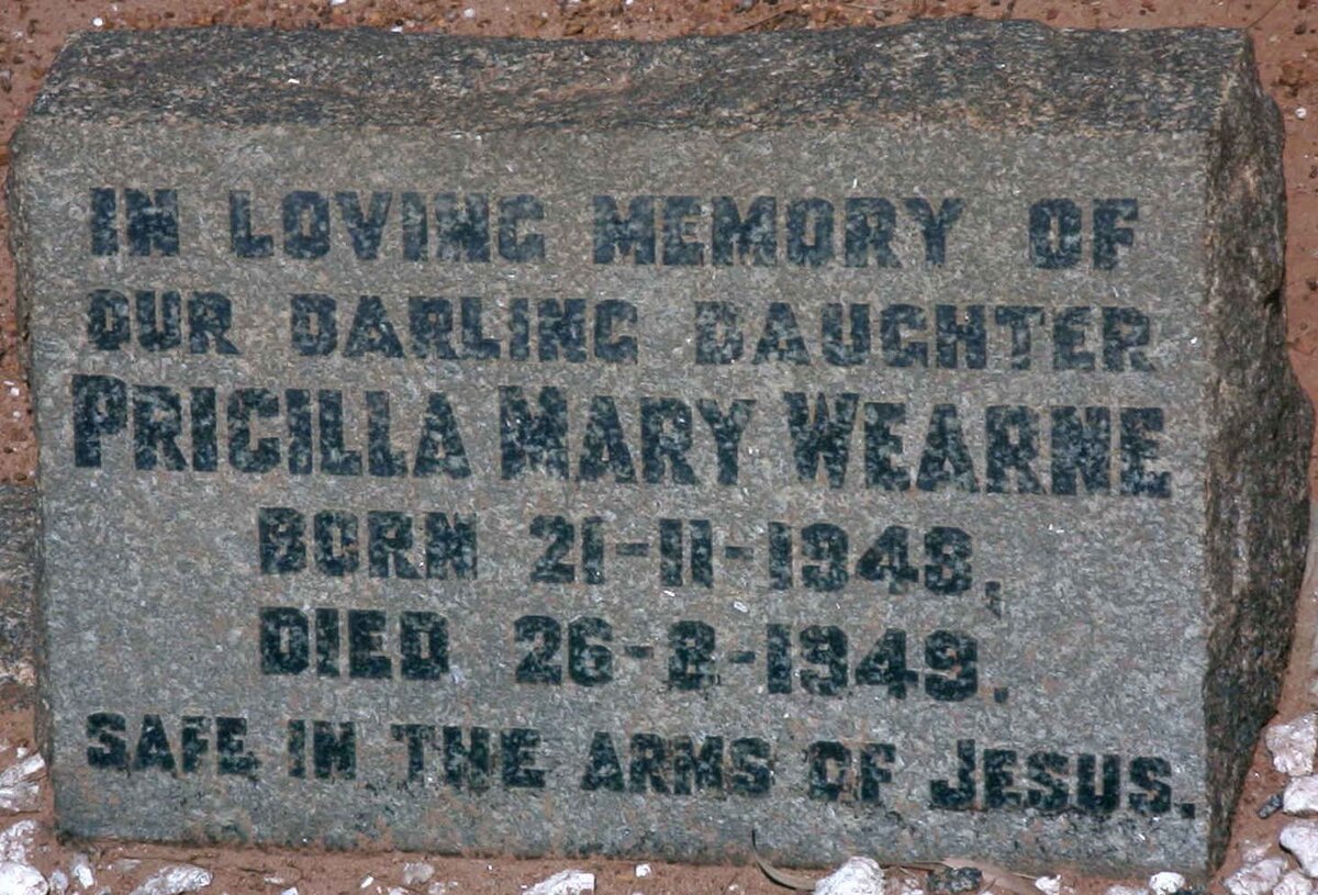 WEARNE Pricilla Mary 1948-1949