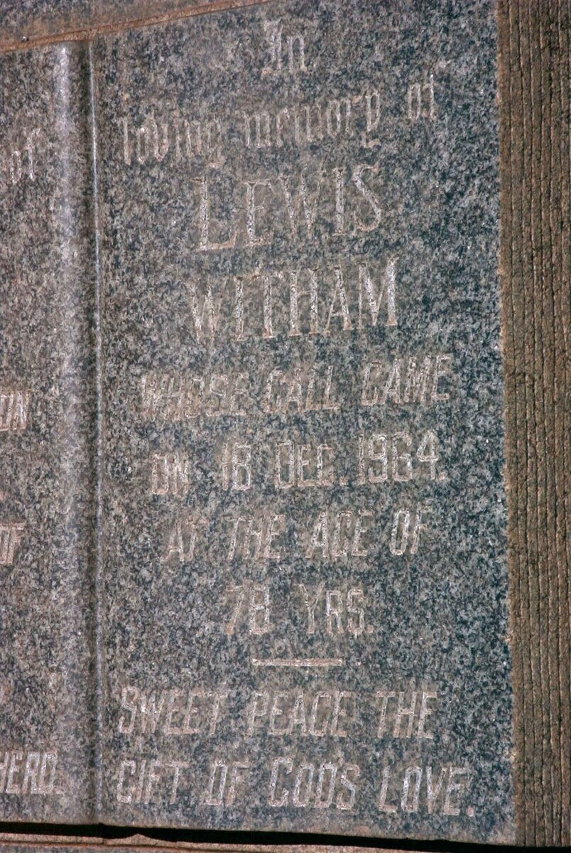 WELSFORD  Lewis Witham -1964