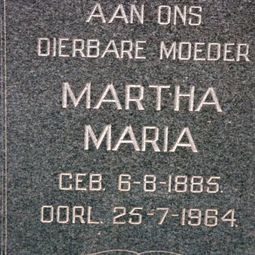? Martha Maria 1885-1964
