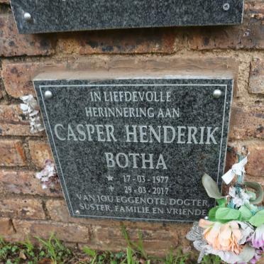 BOTHA Casper Henderik 1977-2017