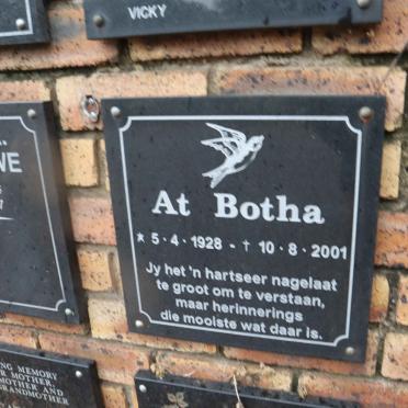 BOTHA At 1928-2001