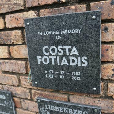 FOTIADIS Costa 1932-2012