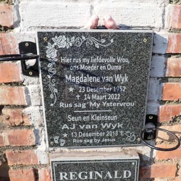 WYK Magdalene, van 1952-2022 :: VAN WYK A.J. 2018-2018