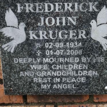 KRUGER Frederick John 1934-2008