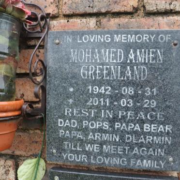 GREENLAND Mohamed Amien 1942-2011