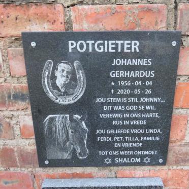 POTGIETER Johannes Gerhardus 1956-2020