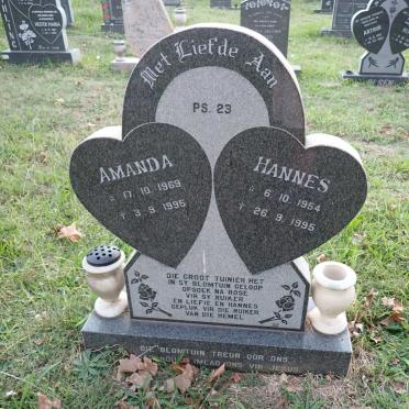 ? Hannes 1954-1995 &amp; Amanda 1969-1995