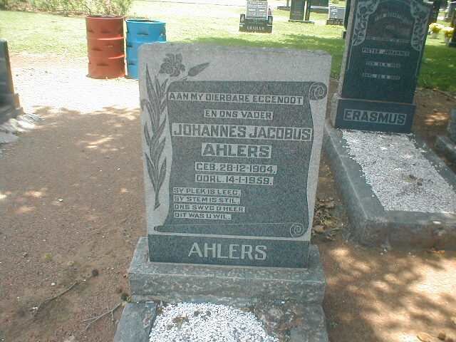 AHLERS Johannes Jacobus 1904-1959