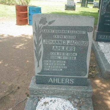 AHLERS Johannes Jacobus 1904-1959