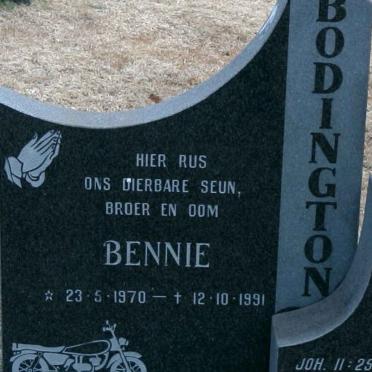 BODINGTON Bennie 1970-1991