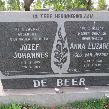 BEER Jozef Johannes, de 1905-1978 &amp; Anna Elizabeth van HEERDEN 1906-1996