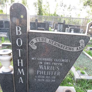 BOTHMA Marius Pheiffer 1936-1974