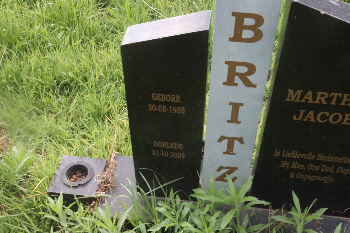 BRITZ Marth? Jacob? 1935-2009