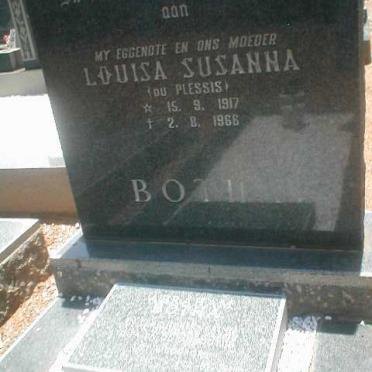 BOTHA Louise Susanna nee DU PLESSIS 1917-1966