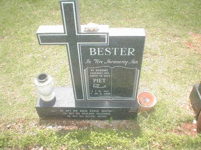 BESTER Piet 1957-2000