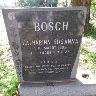 BOSCH Catharina Susanna 1895-1977
