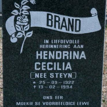 BRAND Hendrina Cecilia nee STEYN 1922-1994