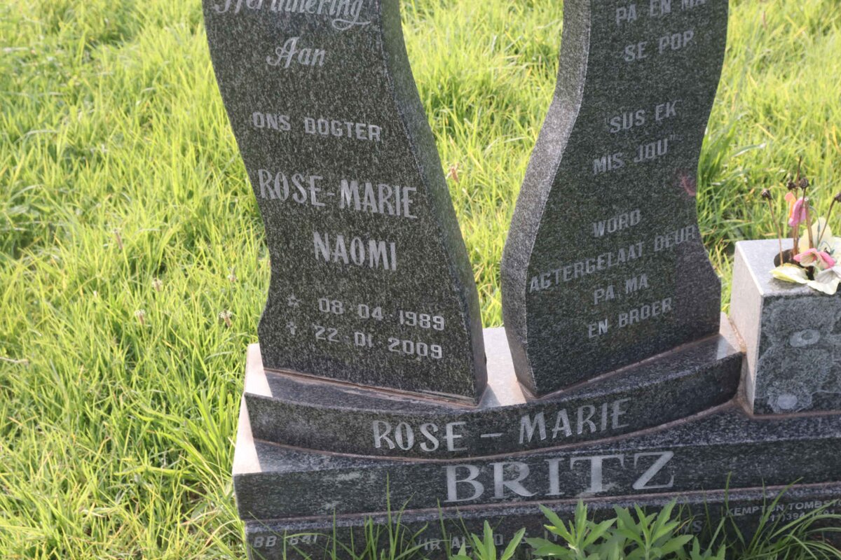 BRITZ Rose-Marie Naomi 1989-2009