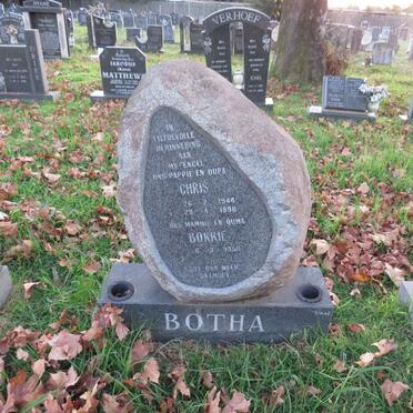BOTHA Chris 1944-1998 & Bokkie 1950-