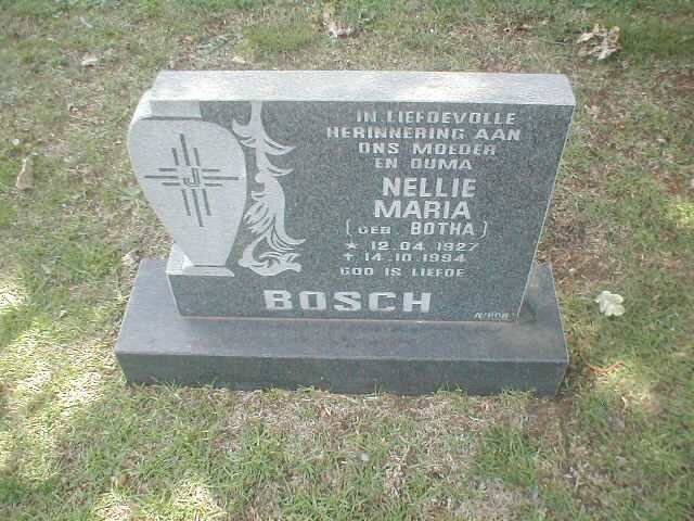 BOSCH Nellie Maria nee BOTHA 1927-1994